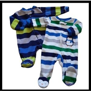 Two Striped Penguin Kids One Piece